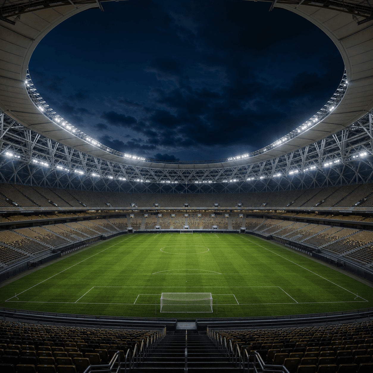 Estadio Arena da Amazonia em imagem autoral sem escudos ou marcas, para jogos do Amazonas