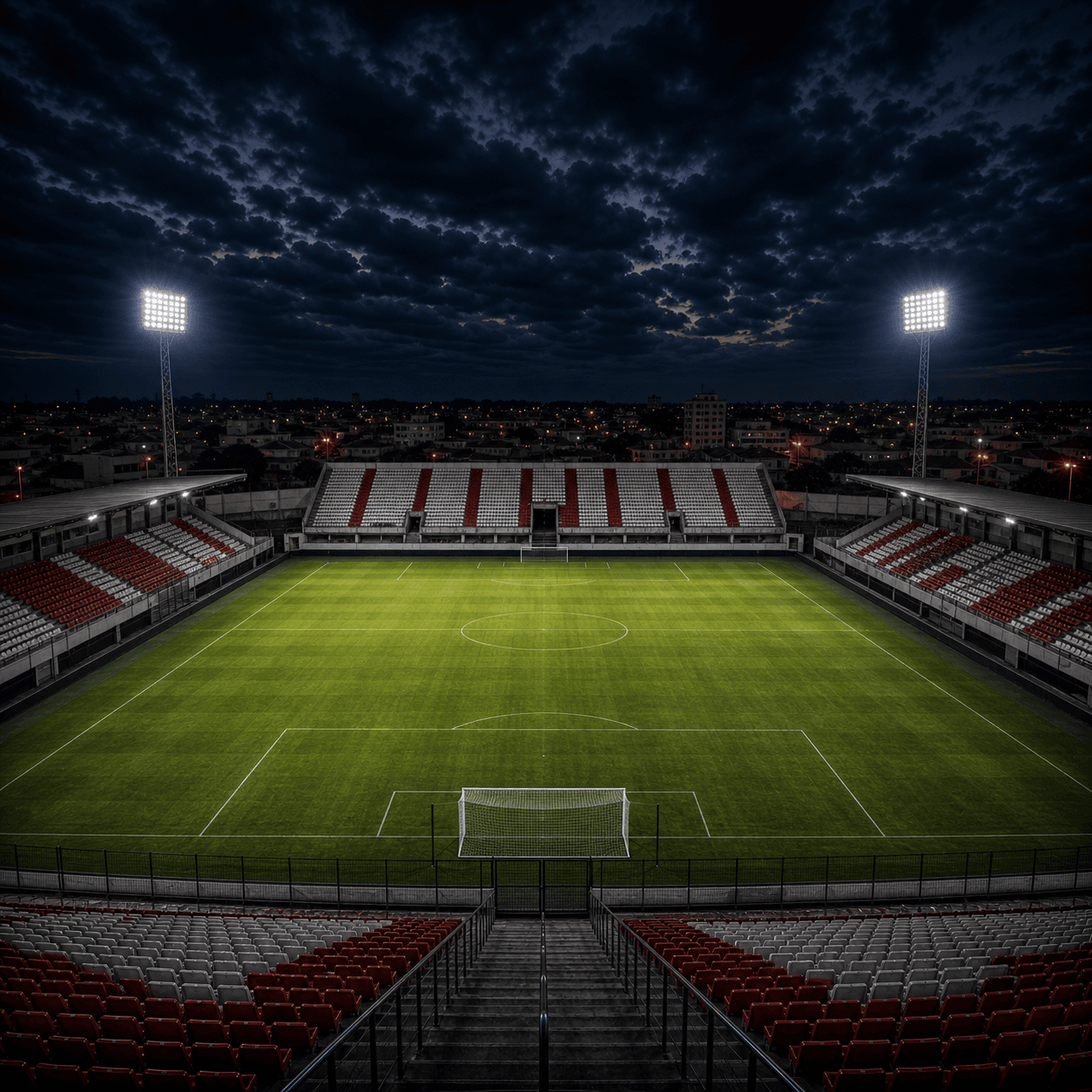 Estadio Estadio Jonas Duarte em imagem autoral sem escudos ou marcas, para jogos do Anápolis