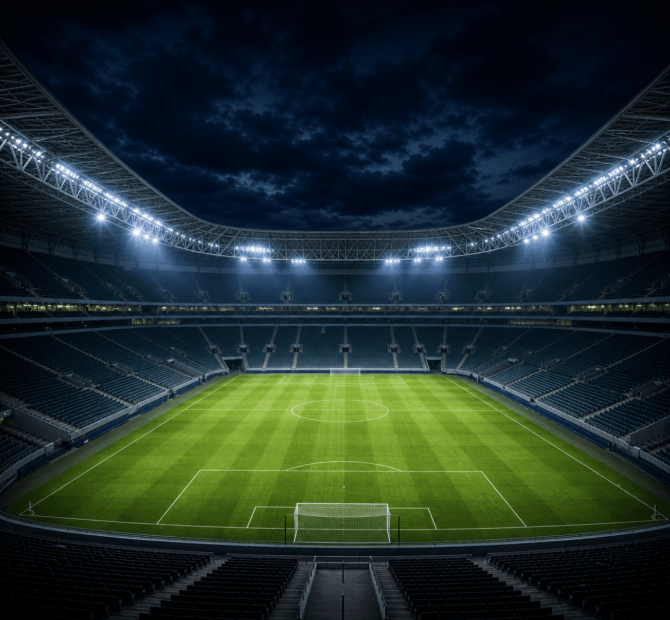 Estadio Allianz Parque em imagem autoral sem escudos ou marcas, para jogos do Palmeiras