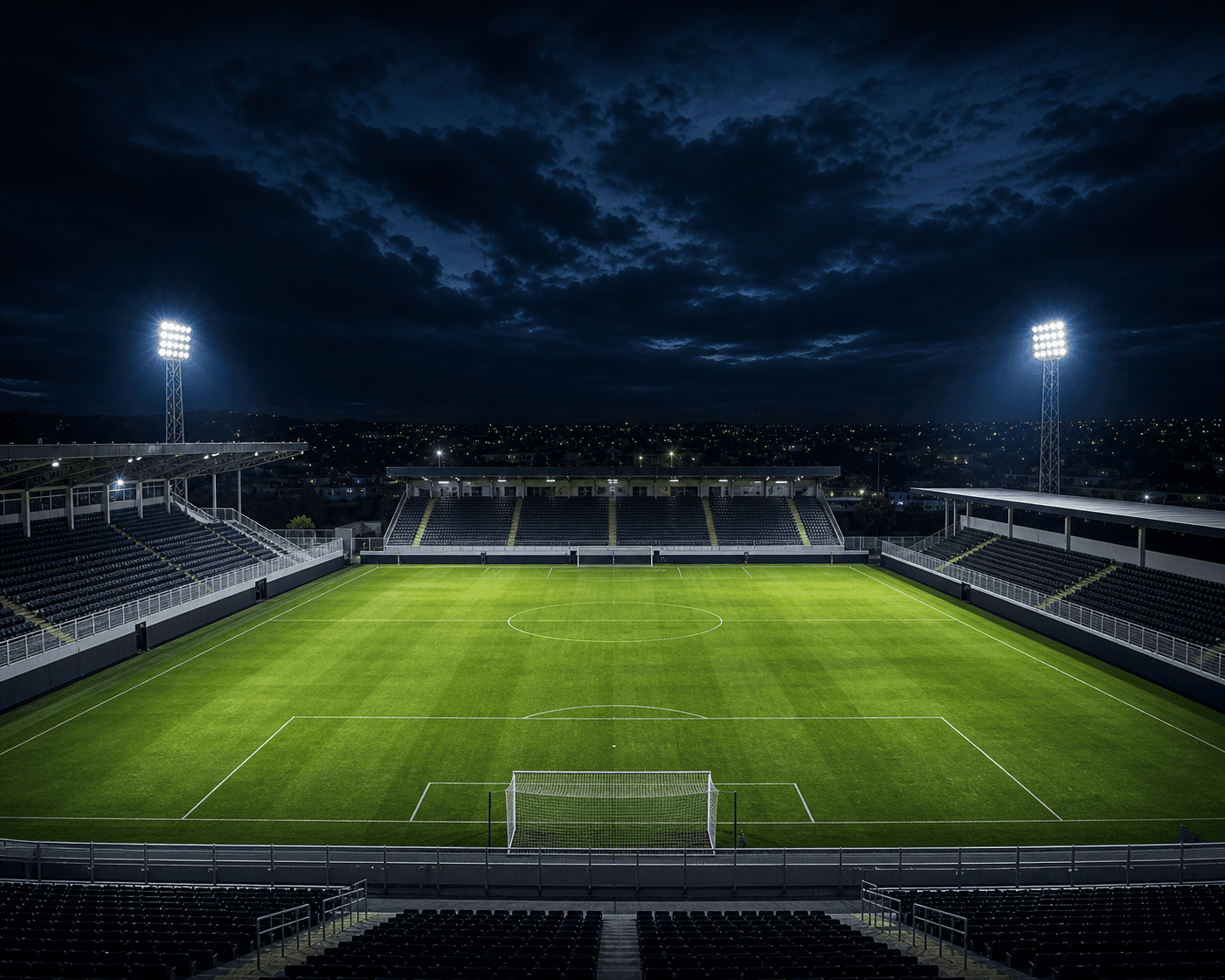 Estadio Nabi Abi Chedid em imagem autoral sem escudos ou marcas, para jogos do RB Bragantino